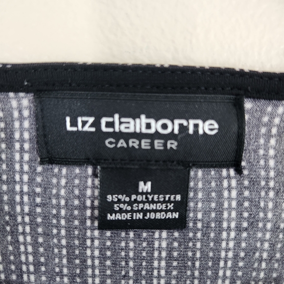 Liz Claiborne Long Sleeve Stripe Print Blouse - Picture 8 of 8